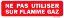 Image de Panneau signalétique ne pas utiliser sur flamme gaz 60x200 mm