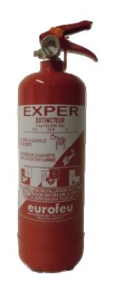 Image de Extincteur 1 Kg poudre polyvalente ABC EXPER