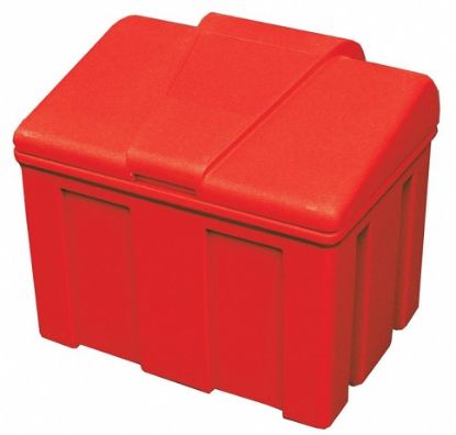 Image de Bac 108 L rouge en plastique avec pelle 