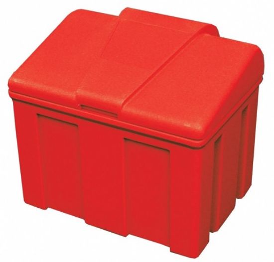 Image de Bac 108 L rouge en plastique avec pelle 