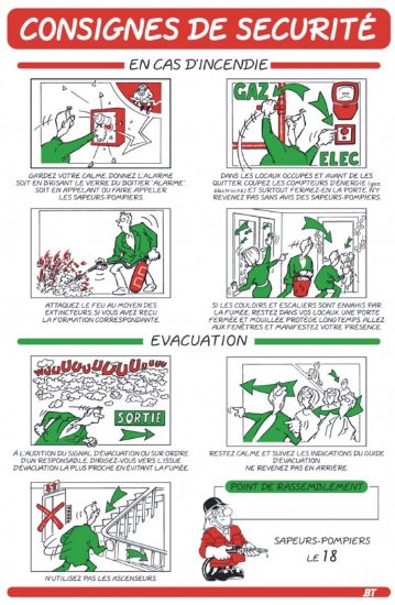 Image de Consignes en cas d'incendie 215x305 mm