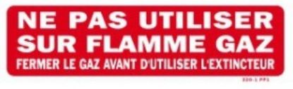 Image de Pas utiliser sur flamme gaz 60x200 mm