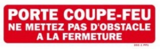Image de Porte coupe-feu pas d'obstacle 60x200 mm