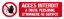 Image de Accès interdit 60x200 mm