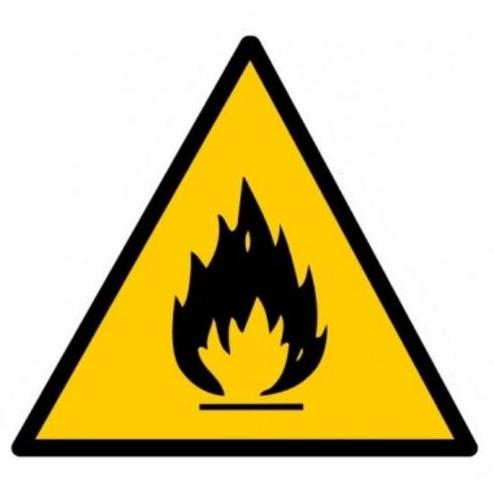 Image de Inflammable 100 mm vinyle