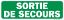 Image de Sortie secours 100x300 mm photoluminescent