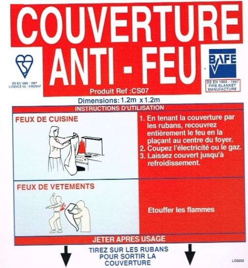 Image de Couverture anti-feu 120x120 cm